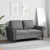 vidaXL 2-Sitzer-Sofa Dunkelgrau 120 cm Samt