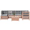 vidaXL 7-tlg. Garten-Lounge-Set mit Kissen Massivholz Douglasie
