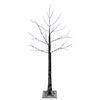 vidaXL Verschneiter LED-Weihnachtsbaum Braun 22 x 22 x 120 cm
