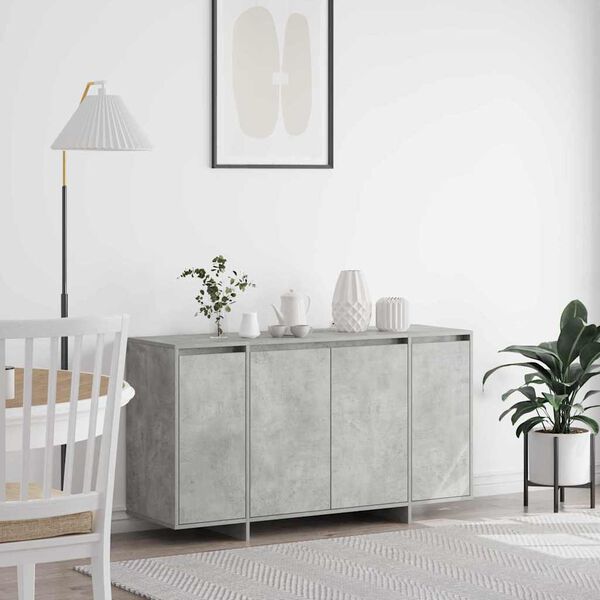 vidaXL Sideboard Beton Grau 135 x 41 x 75 cm Holzwerkstoff