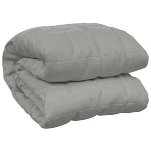 vidaXL Gewichtsdecke Grau 120x180 cm 5 kg Stoff