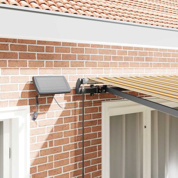 vidaXL Einziehbare Markise Mehrfarbig 300 x 250 cm Stoff