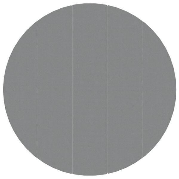 vidaXL Pool-Bodentuch Hellgrau Ø550 cm Polyester Geotextil
