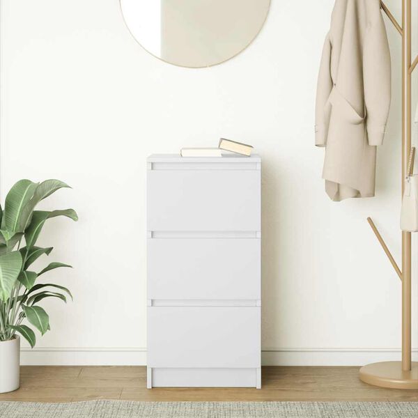 vidaXL Sideboard Weiß 37,5x35x76 cm Holzwerkstoff