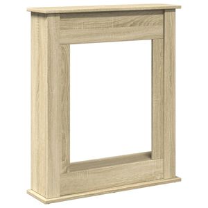 vidaXL Kaminumrandung Sonoma-Eiche 75x20x87,5 cm Holzwerkstoff