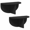 vidaXL Wandregal 2 stk. Schwarz 38 x 19 x 19 cm Holzwerkstoff