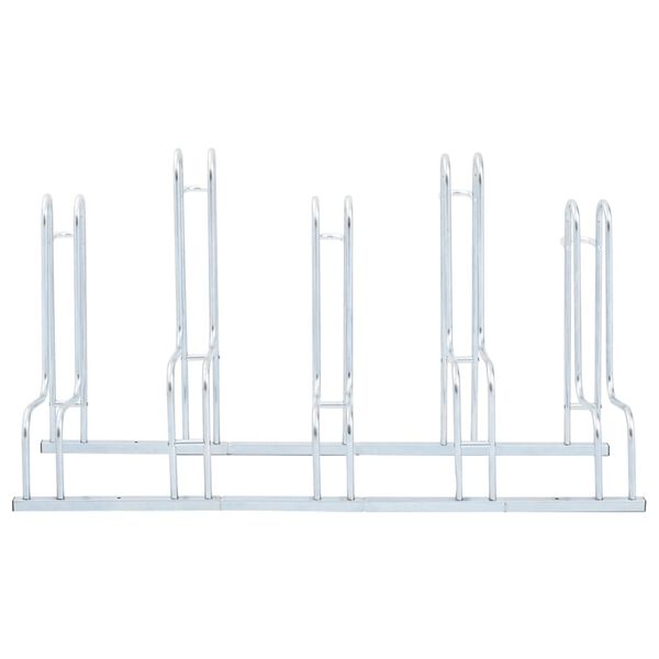 vidaXL Fahrradst&auml;nder f&uuml;r 5 Fahrr&auml;der Freistehend Verzinkter Stahl
