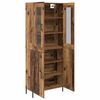 vidaXL Highboard Wandmontiert Altholz 69,5 x 34 x 180 cm Holzwerkstoff