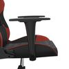 vidaXL Gaming-Stuhl mit Massagefunktion Schwarz und Weinrot Kunstleder