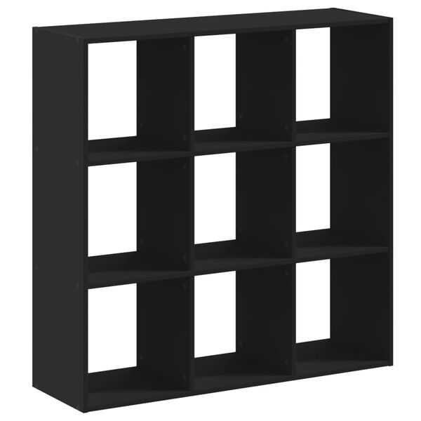 vidaXL Bücherregal Schwarz 102x32x102 cm Holzwerkstoff