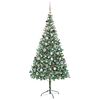 vidaXL K&uuml;nstlicher Weihnachtsbaum Gr&uuml;n 210 cm PVC und Stahl