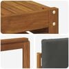 vidaXL Outdoor-Sofagarnitur mit Kissen 6 pcs Natur und Anthrazit