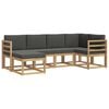 vidaXL Outdoor-Sofagarnitur 6 stk. Wei&szlig; und Anthrazit Polyester