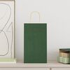 vidaXL Papiertragetaschen 250 Stk. mit Henkeln Gr&uuml;n 21x11x36 cm