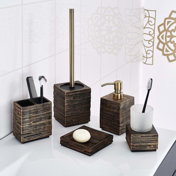 RIDDER Zahnb&uuml;rstenbecher Brick Antik