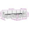 vidaXL Sofagarnituren Natur Massivholz Akazie