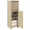 vidaXL Badezimmerschrank Sonoma-Eiche 30x30x95 cm Holzwerkstoff