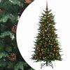 vidaXL K&uuml;nstlicher klappbarer Weihnachtsbaum 150 cm 150 LEDs
