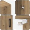 vidaXL Wandschrank 2 pcs Artisan-Eiche 69,5 x 34 x 90 cm Holzwerkstoff