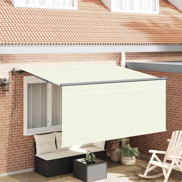 vidaXL Einziehbare Markise Creme 300 x 200 cm Stoff