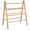 vidaXL Doppel-Handtuchleiter mit 4 Sprossen 90x50x100 cm Bambus