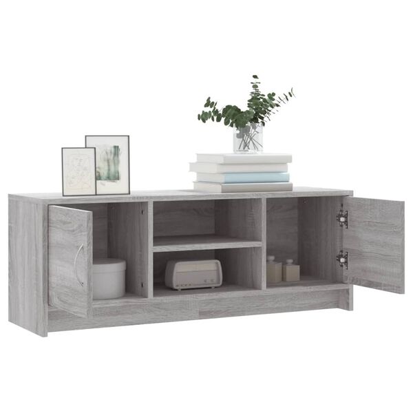 vidaXL TV-Schrank Grau Sonoma 102x30x37,5 cm Holzwerkstoff