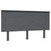 vidaXL Kopfteil Grau 144x6x82,5 Massivholz Kiefer