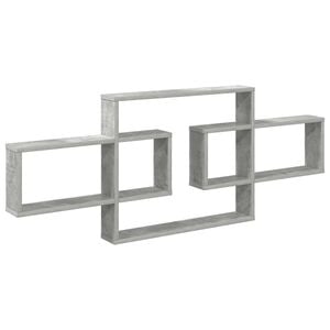 vidaXL Wandregal Betongrau 130 x 10 x 50 cm Holzwerkstoff