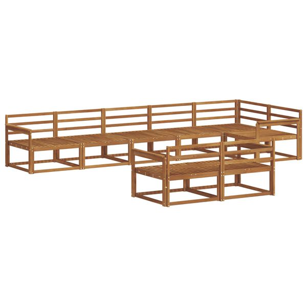 vidaXL Outdoor-Sofagarnitur 8 pcs Natur Massivholz Akazie