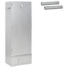 vidaXL R&auml;ucher Ofen 3 pcs 44,5 x 29 x 110 cm Verzinkter Stahl Silber
