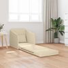 vidaXL Schlafsofa 60cm Creme Stoff