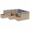 vidaXL Garten-Sofa-Set 9 Stk. Beige Poly Rattan