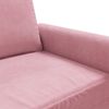 vidaXL 2-Sitzer-Sofa Rosa 140 cm Samt