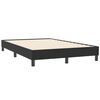 vidaXL Boxspringbett mit Matratze Schwarz 120x210 cm Samt