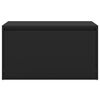 vidaXL Flurbank 80x40x45 cm Schwarz Holzwerkstoff