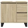 vidaXL Badschrank Sonoma-Eiche 65x33x60 cm Holzwerkstoff