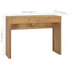 vidaXL Konsolentisch 100x35x75 cm Teak Massivholz