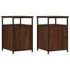 vidaXL Nachttische 2 Stk. Braun Eichen-Optik 40x42x60 cm Holzwerkstoff