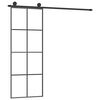 vidaXL Schiebetür mit Beschlag 76x205 cm ESG-Glas & Aluminium