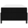 vidaXL Boxspringbett mit Matratze Schwarz 90 x 190 cm Stoff
