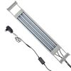 vidaXL Aquarium-Beleuchtung LED 50-60 cm Aluminium IP67