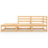 vidaXL 4-tlg. Garten-Lounge-Set Massivholz Kiefer
