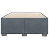 vidaXL Bettgestell ohne Matratze Dunkelgrau 120x200 cm Samt