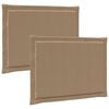 vidaXL Sitzkissen 2 pcs Taupe 47 x 36 x 2 cm Polyester