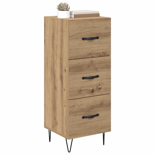 vidaXL Sideboard Artisan-Eiche 34 x 34,5 x 90 cm Holzwerkstoff