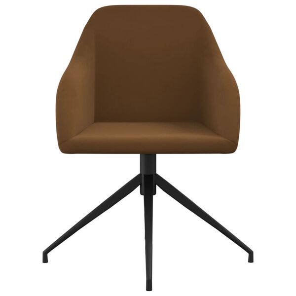 vidaXL Esszimmerst&uuml;hle 6 Stk. Braun Samt