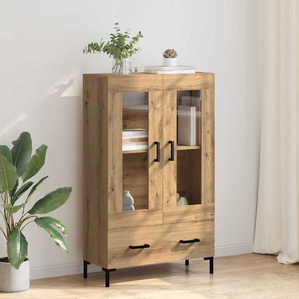 vidaXL Highboard Artisan-Eiche 69,5 x 31 x 115 cm Holzwerkstoff