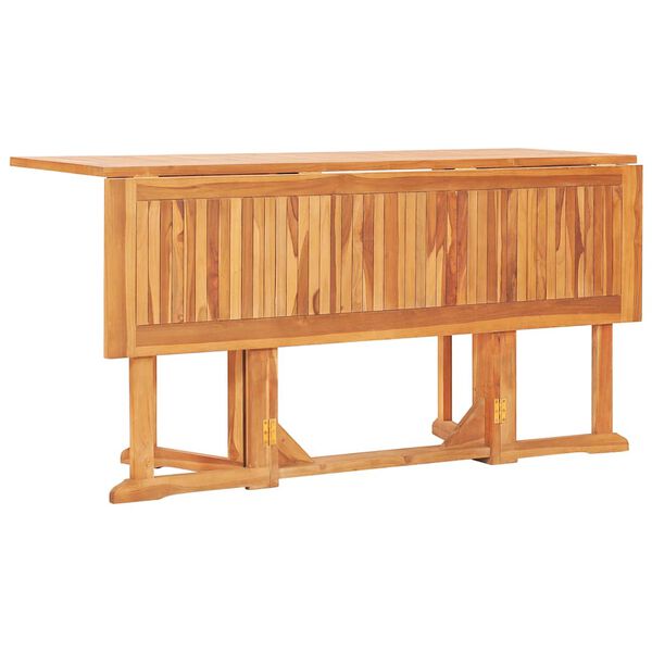 vidaXL Gartentisch Butterfly Klappbar 150x90x75 cm Teak Massivholz