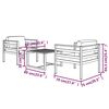 vidaXL 3-tlg. Garten-Lounge-Set mit Kissen Aluminium Anthrazit