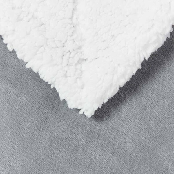 vidaXL &Uuml;berwurfdecke Grau 130 x 150 cm Fleece